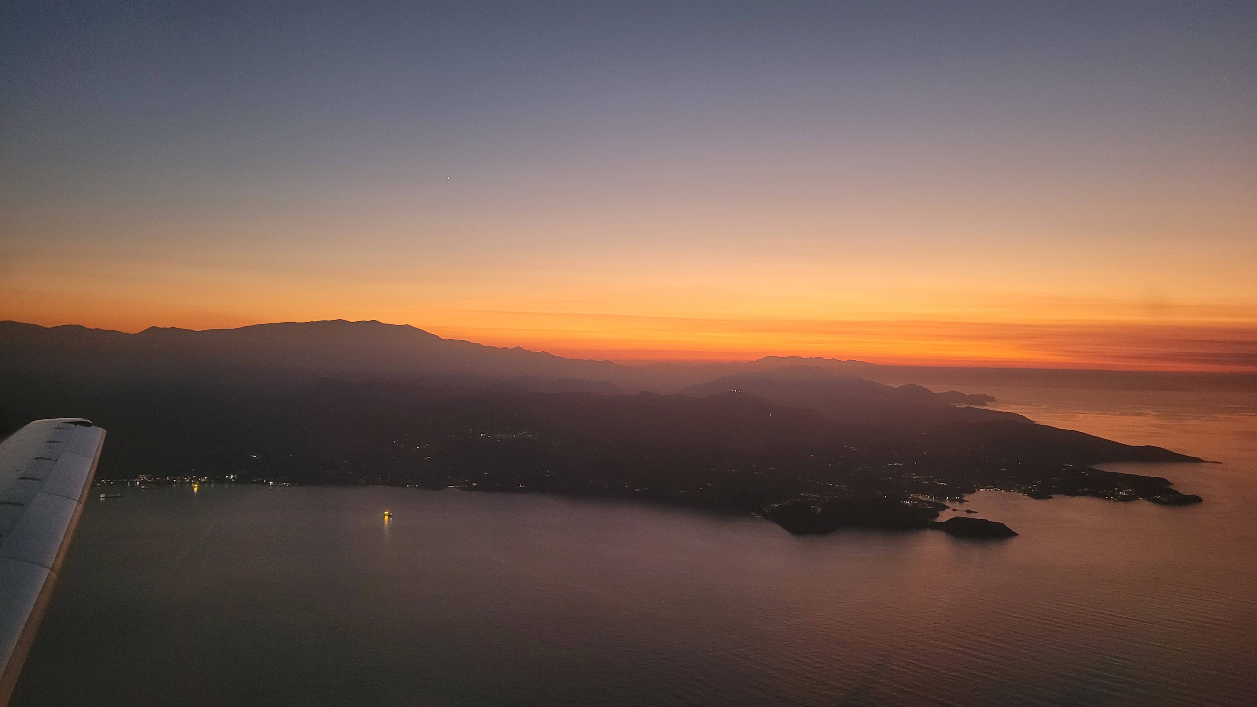 original Sonnenuntergang Abflug
