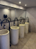 original Toiletten der Gartenanlage